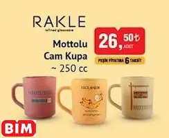 RAKLE MOTTOLU CAM KUPA ~ 250 CC